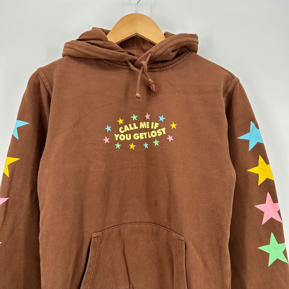 Tyler The Creator Golf Wang Call Me If You Get Lost Tour Hoodie Brown Small
